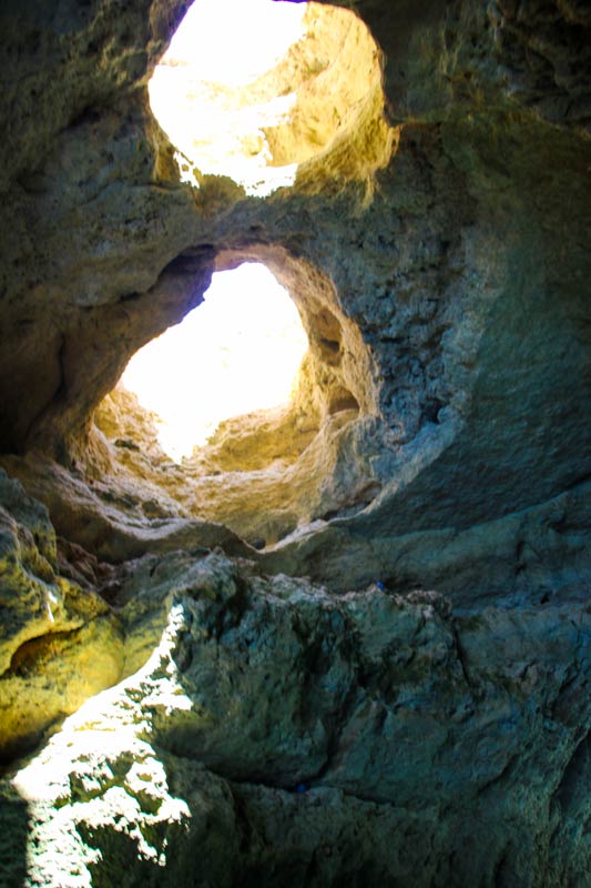 caves on the Algarve coast